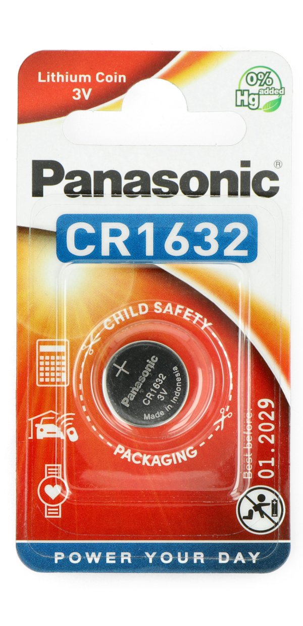 CR1632 3V Panasonic-Lithiumbatterie.