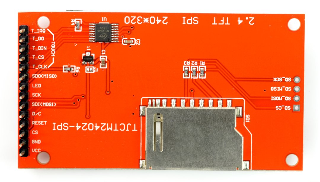 Touchscreen TFT LCD 2,4 '' 240x320px - SPI