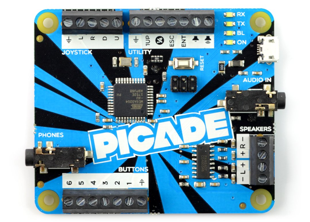 Picade PCB ATmega32U4 - 3W Audioverstärkermodul - kompatibel mit Arduino