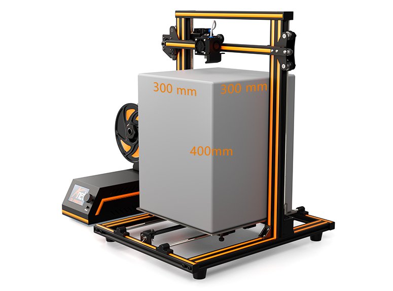 Anet E16 3D-Drucker - Druckgröße