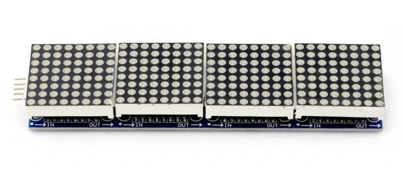 LED-Matrix 32x8 + Treiber MAX7219 - gelb