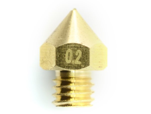 Düse 0,2 mm MK8 - Filament 1,75 mm - Kupfer