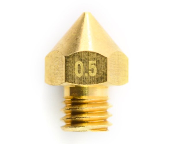 Düse 0,5 mm MK8 - Filament 1,75 mm - Kupfer