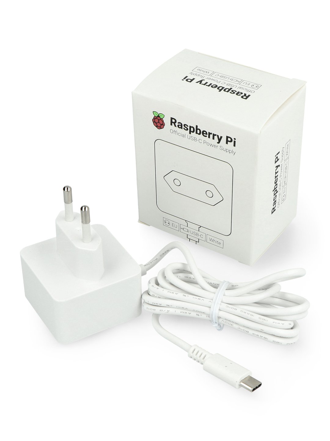 Original Raspberry Pi 5,1 V / 3 A USB C Netzteil