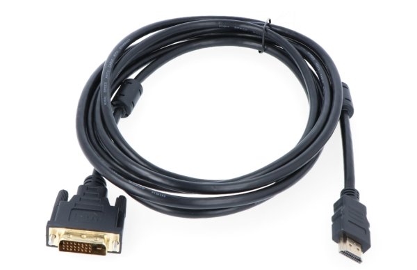 3 m schwarzes DVI-HDMI-Kabel