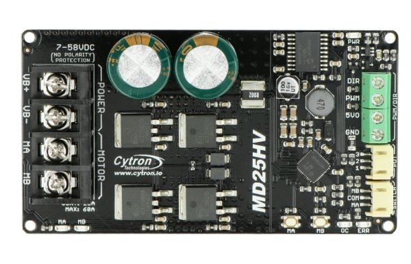 Draufsicht des Cytron MD25HV Controllers