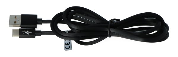 Kabel eXtreme USB 2.0 Type-C Silikon schwarz 1,5m