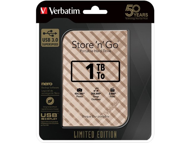 Externes Store 'n' Go-Laufwerk von Verbatim