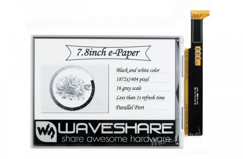 7,8-Zoll-E-Paper-E-Ink-Bildschirm