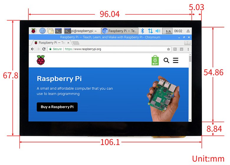 Touchscreen für Raspberry Pi