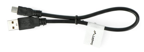 MiniUSB-Kabel B - A 2.0 Lanberg 0,3 m - schwarz