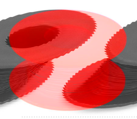 Przewód montażowy KYNAR z miedzi srebrzonej - 0,25mm/AWG 30 - czerwony - 50m