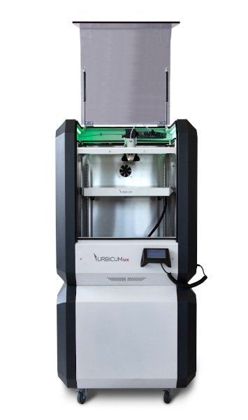 Urbicum MX-Drucker mit einem speziellen Arbeitswagen