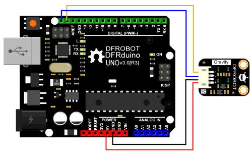 Anschlussbeispiel mit Arduino