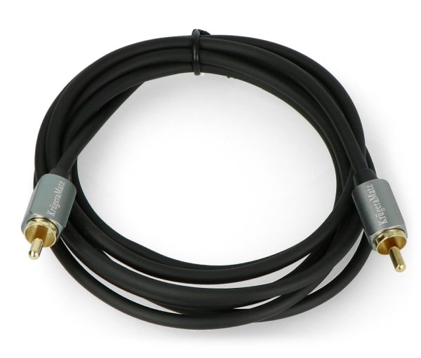Kruger & Matz RCA - RCA schwarzes Kabel - 1,8 m