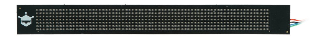 Flexible Matrix 7x71 bestückt mit 497 RGB-LEDs.
