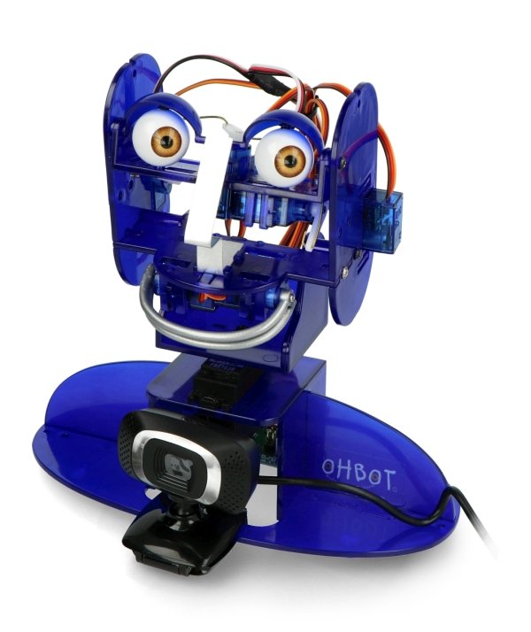 Kamera an der Basis des Ohbot-Roboters montiert