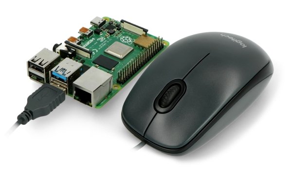 Die Logitech-Maus ist mit dem Raspberry Pi 4B kompatibel