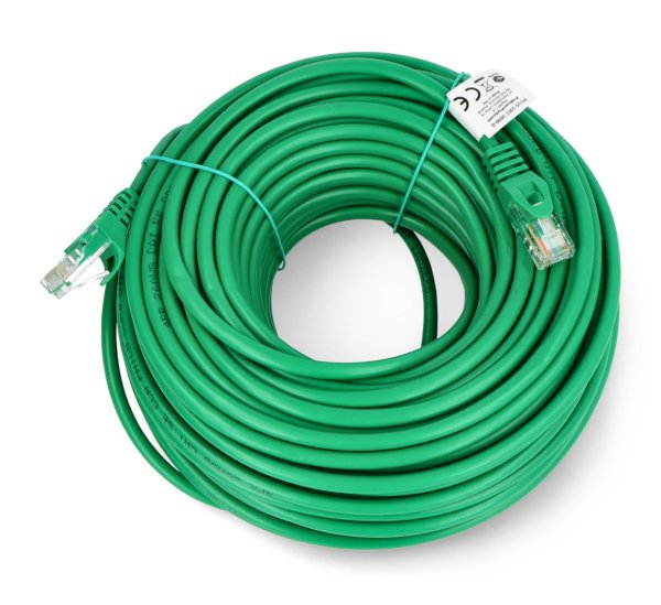 Lanberg Ethernet-Patchkabel UTP 5e 30 m Fluke bestanden – grün