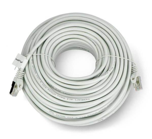 Lanberg Ethernet-Patchkabel FTP 5e 30 m Fluke bestanden – grau