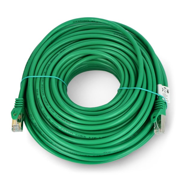 Lanberg Ethernet-Patchkabel FTP Cat.6 30 m Fluke bestanden – grün