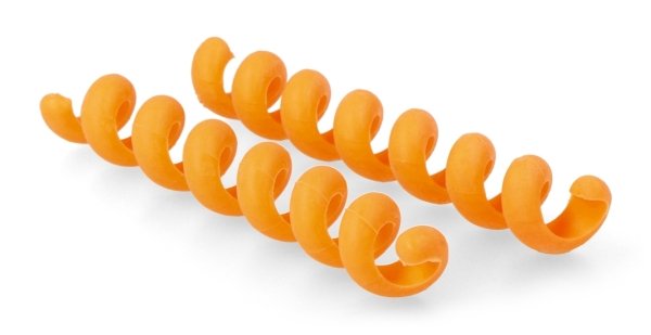 Blaskabel-Organizer - flexible orange Feder - 2 Stk.