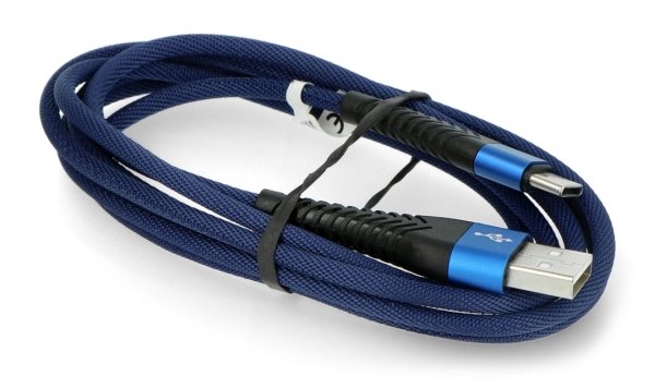 Blaues eXtreme Spider USB A - USB C Kabel.