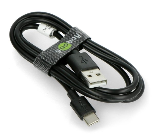 Goobay USB A 2.0 - USB C Kabel schwarz -1m