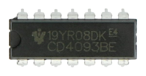 CD4093BE-Chip im DIP14-Gehäuse