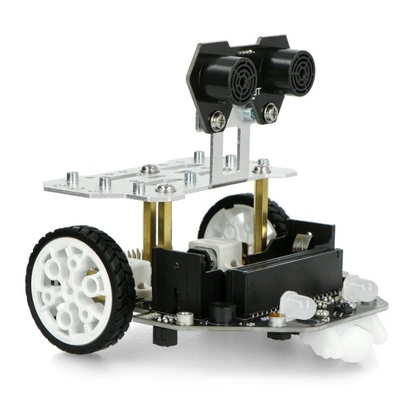 Das Mikro: Lernroboter Maqueen Plus. Der Roboter ist nicht im Set enthalten, er kann separat in unserem Shop erworben werden.