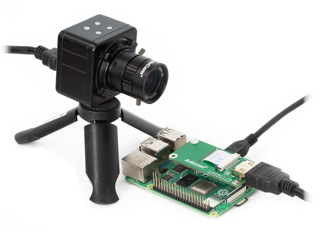 Kamera mit Raspberry Pi verbunden