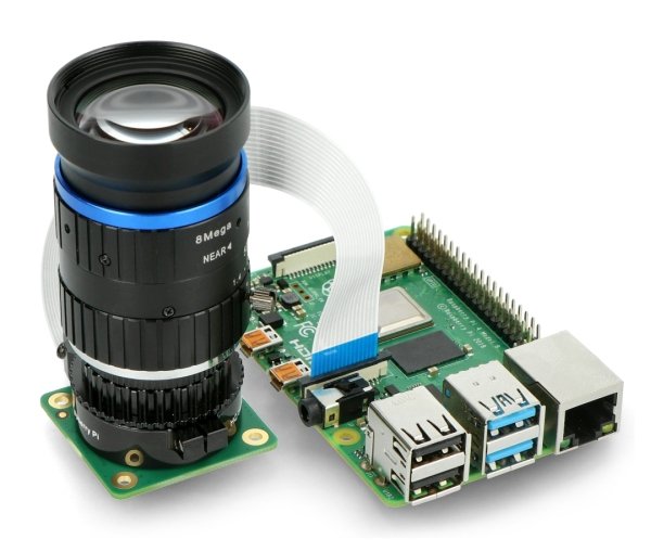 Teleobjektiv mit Kamera für Raspberry Pi