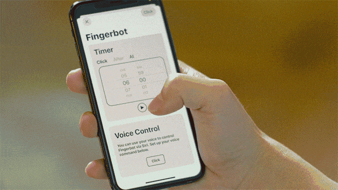 Anwendung des Fingerbots