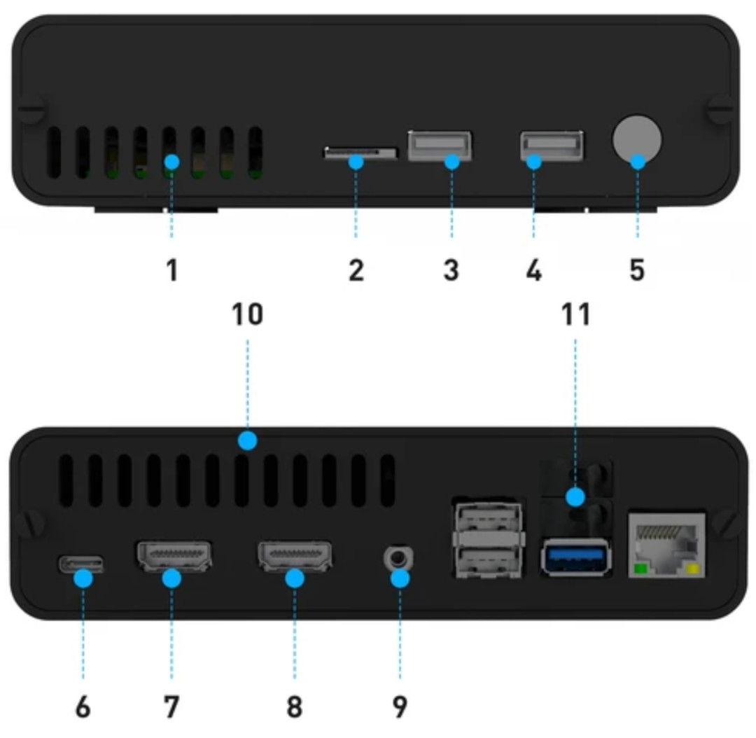 Kabel im Gehäuse des DeskPi Pro