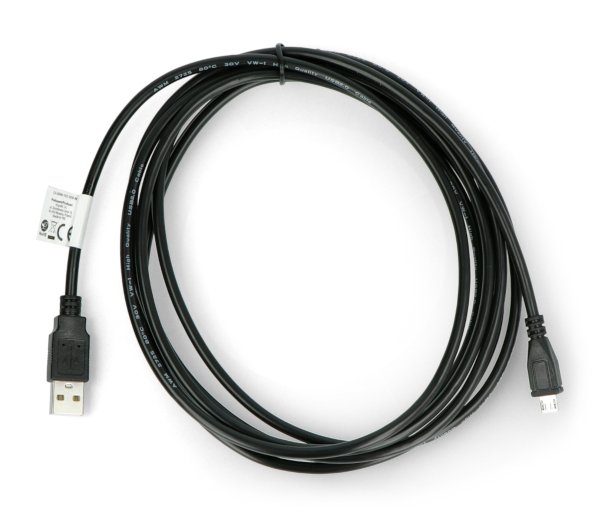 MicroUSB-Kabel B - A 2.0 Lanberg schwarz - 3m