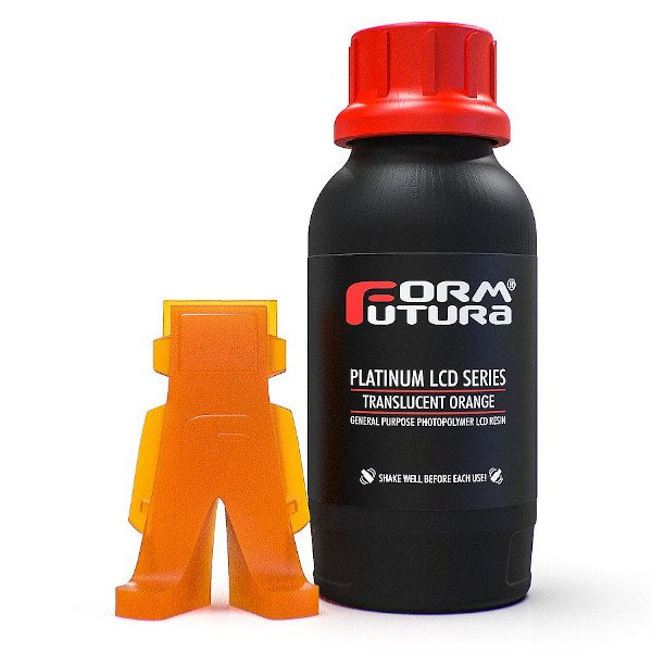 Harz für Form Futura Platinum LCD Series 0,5 kg 3D-Drucker – Transluzentes Orange