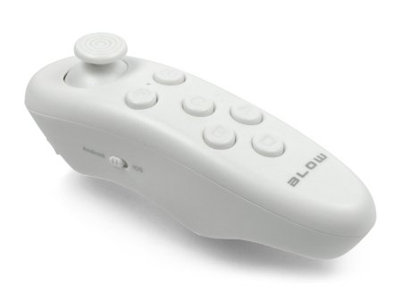 Die Bluetooth-Fernbedienung verfügt über 6 Funktionstasten und einen Richtungs-Joystick.