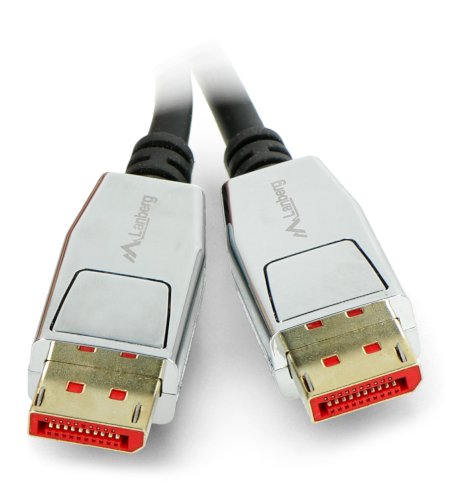 DisplayPort-Steckerkabel 20-polig v1.4 8K Lanberg schwarz - 1,8 m