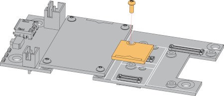Die Methode zur Montage des Sensors mit der Grundplatte.