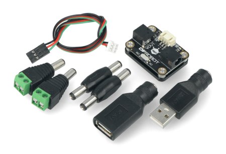 Das Kit enthält DC-Adapter, die mit den meisten Stromquellen kompatibel sind.
