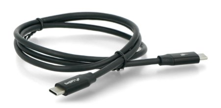 Lanberg USB C - USB C 2.0 schwarzes Premium QC 4.0 PD Kabel mit einer Länge von 1 m.