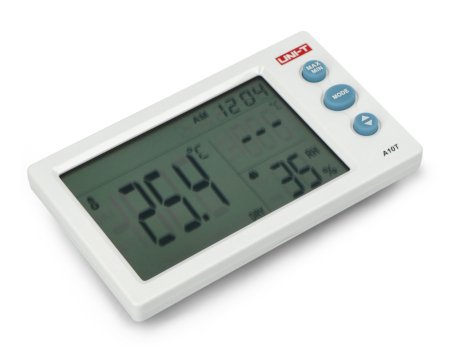 Temperatur- und Feuchtigkeitsmessgerät Uni-T A10T.