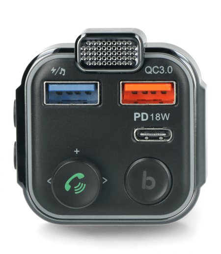 Auto-FM-Transmitter mit Blow Bluetooth 5.0 PD QC3.0 2xUSB-A und USB-C Freisprecheinrichtung