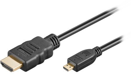 Goobay HDMI-Kabel - microHDMI - High Speed HDMI mit Ethernet-Unterstützung - 5m