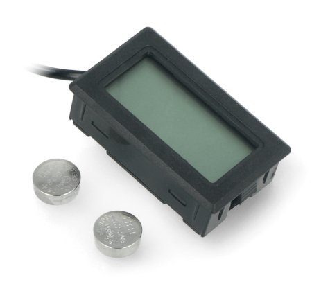 Panel-Thermometer mit LCD-Display von -50 bis 110 Grad Celsius und Messsonde - 10m