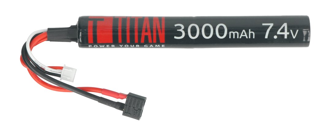Li-Ion Titan 3000mAh 16C 2S 7,4V Akku - DEAN - 18x132mm