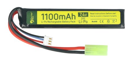 Batterie Li-Pol Electro River 1100mAh 20C 2S 7,4V - Tamiya mini