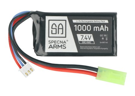 Batterie Li-Pol Specna ARMS 1000mAh 30C / 60C 2S 7,4V - Tamiya
