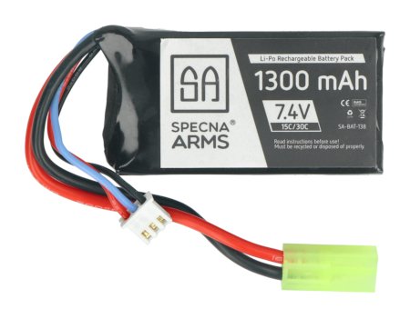 Batterie Li-Pol Specna ARMS 1300mAh 15C / 30C 2S 7,4V - Tamiya