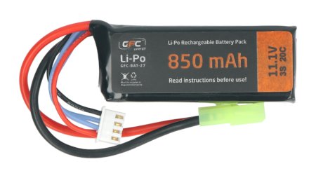Li-Pol GFC Energy 850 mAh 20C 3S 11,1 V Akku - Tamiya